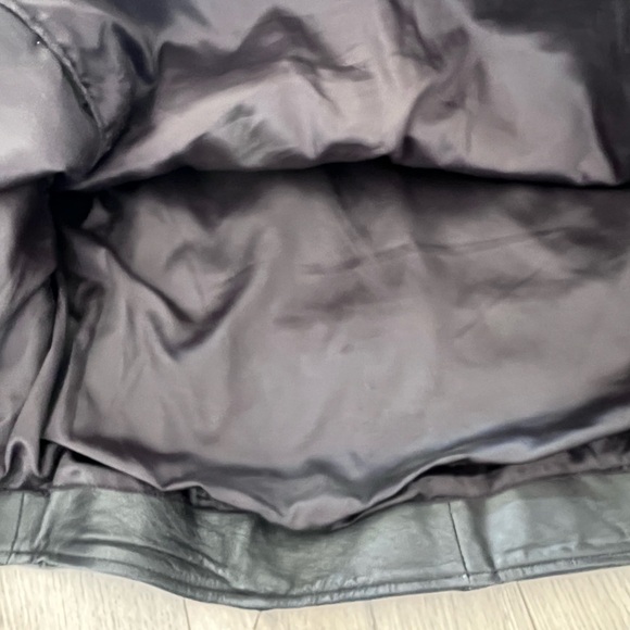 Women's Black Leather Motorcycle Jacket By Silver Bike Zip Out Liner Size XL - Picture 14 of 16